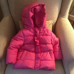 Pink Gap Puffer Jacket 18-24 Months